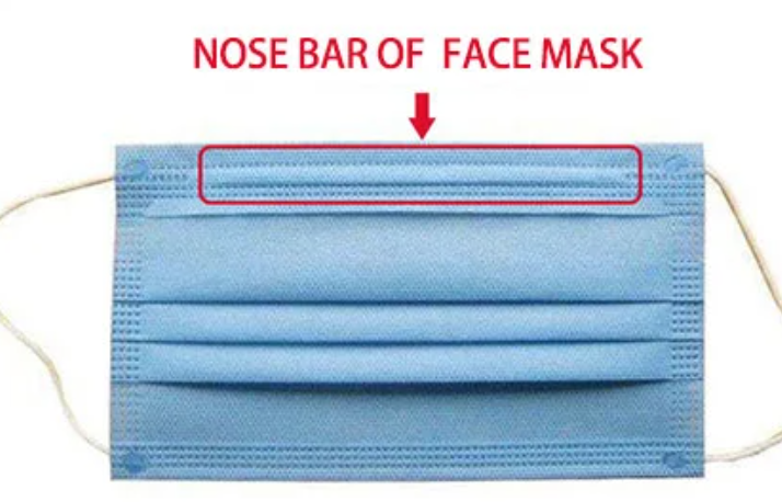 nose bar:wire:bridge:strip in face masks
