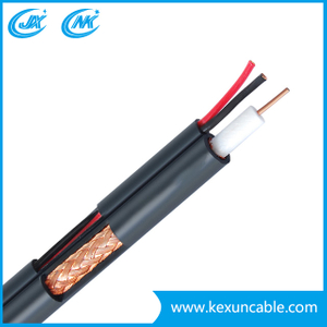 China Manufacturer 75 Ohm Rg59 Coaxial Cable CCTV Cable Security Cable with 2 Power Cable Ce/CPR/ISO/RoHS Verification