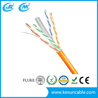 Factory UTP CAT6 Network Cable LAN Cable with Good Transmission Grey Color 23AWG