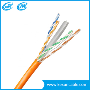 Computer Cable UTP FTP CAT6 LAN Cable with Copper or CCA Conductor Grey Color