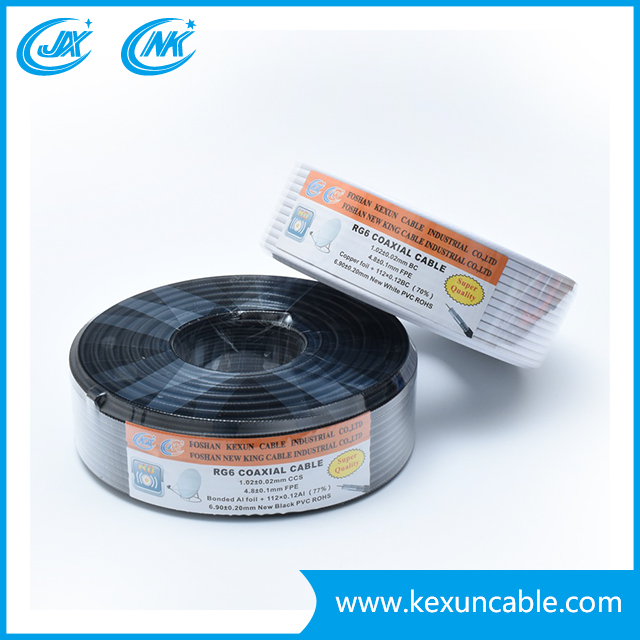 Coaxial cable roll