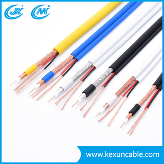 China Manufacturer 75 Ohm Rg59 Coaxial Cable for Securiy Surveillance with 2 Power Cable Ce/CPR/ISO/RoHS (Rg59+2DC)